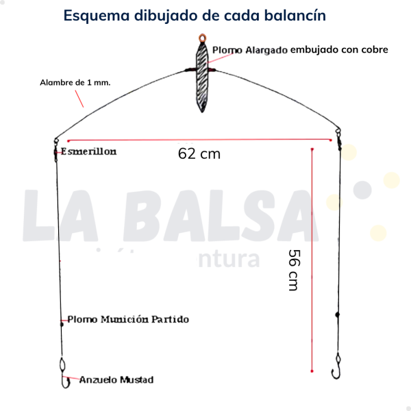 Equipo Balancín Plomo Embujado Y Boya - Imagen 3