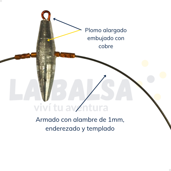 Equipo Balancín Plomo Embujado Y Boya - Imagen 4