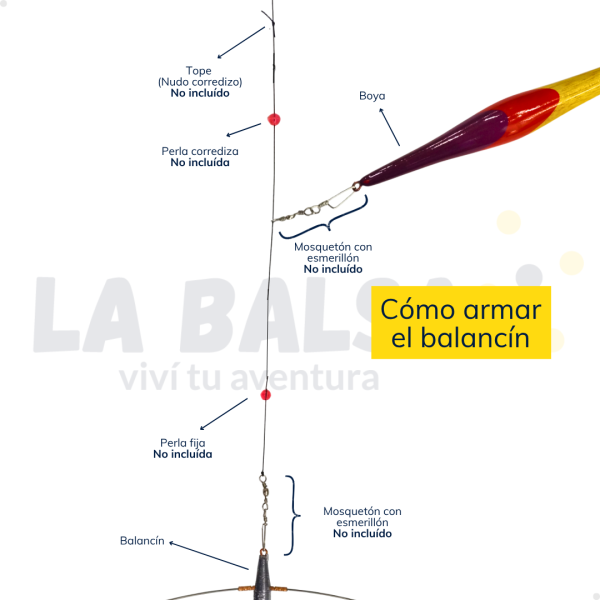 Equipo Balancín Plomo Embujado Y Boya - Imagen 6
