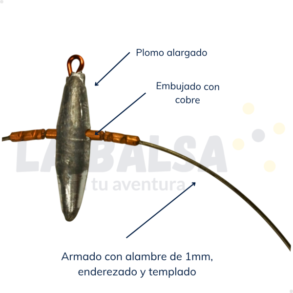 Equipo Balancín Plomo Embujado Y Boya - Imagen 4