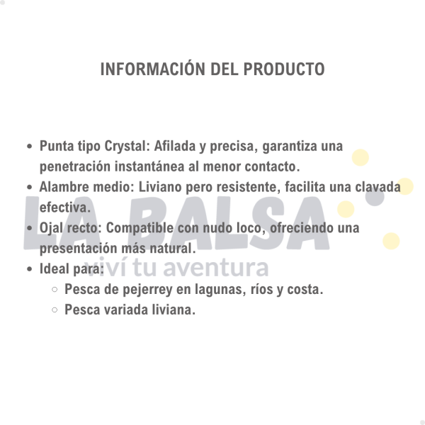 Anzuelo Mustad Crystal 277E-CL - Imagen 2