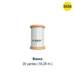 Hilo Floss Seda Una Hebra (20 Yardas) - Blanco