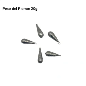 Plomo Pera Con Ojal (5 Unid.) - 20 gramos - 5 unidades