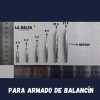 Plomos para armado de balancín LaBalsa.com.ar