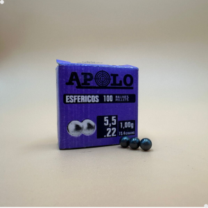 Balines Apolo Esféricos 5,5mm x100u