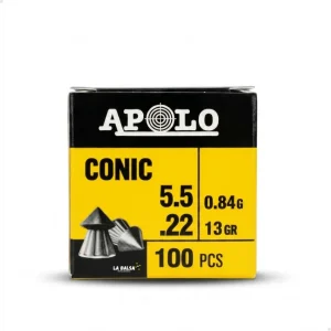 Balines APOLO Cónico cal. 22 , 5.5 mm. x100u