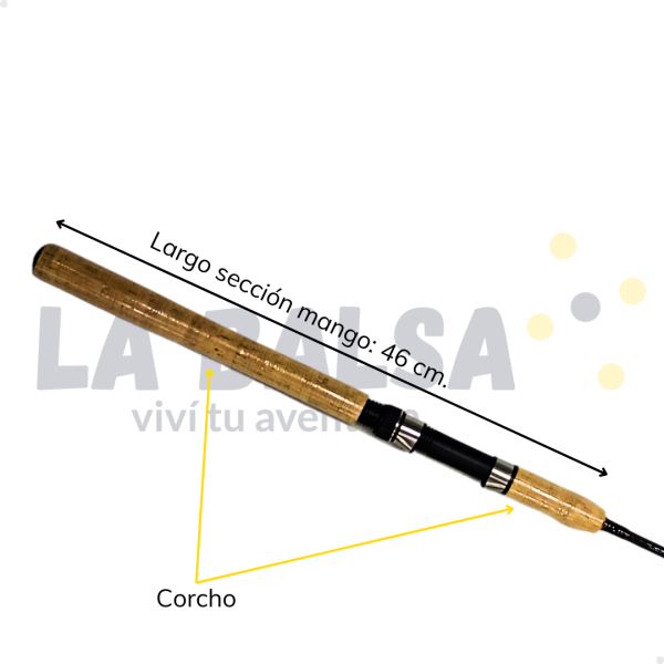 Caña Omoto Black Bass 1.95 metros 2 Tramos - Imagen 4