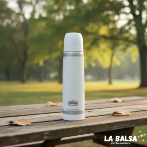 Termo Lumilagro Acero Luminox 1L - Blanco