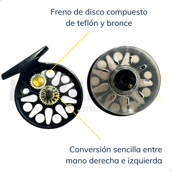 Reel Mosca Fly STH Cayuga #1.5 Líneas WF4 - WF5 - Imagen 6