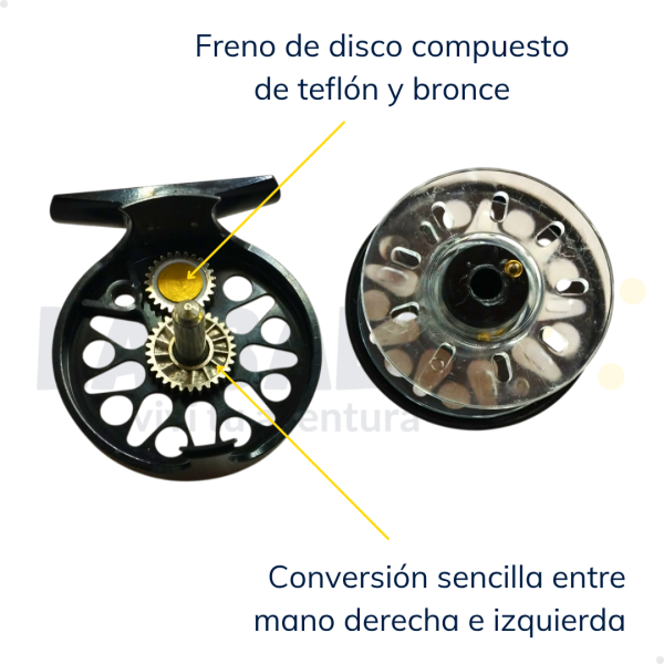 Reel Mosca Fly STH Cayuga #1.5 Líneas WF4 - WF5 - Imagen 6