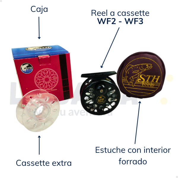 Reel Mosca Fly STH Cayuga #1 Líneas WF2 – WF3 - Imagen 3