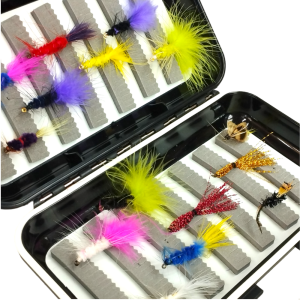 kit de moscas para pesca de truchas