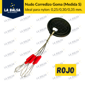 Nudo Corredizo Goma X6 - Rojo