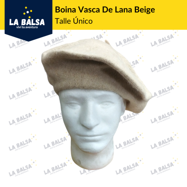 Boina Vasca De Lana Beige