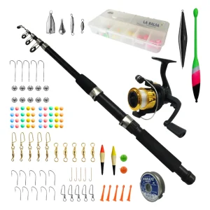 Combo Caña Tel. 1.80m + Reel + Accesorios