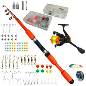 Kit Combo Pesca Telescópica