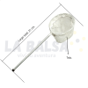 Dimensiones del copo de pesca chico: 31 cm de largo, 9 cm de diámetro y 11 cm de profundidad.