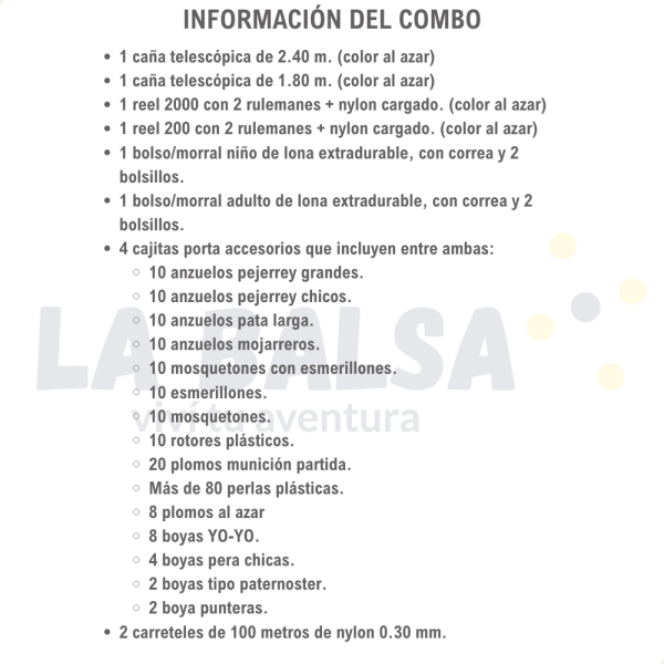 Combo Pesca Completo Papá e Hijo - Imagen 2
