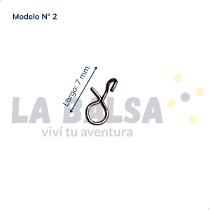 Pack 10 Snap Fly Pesca Mosca Cambio Rápido - N° 2 - 7 mm.