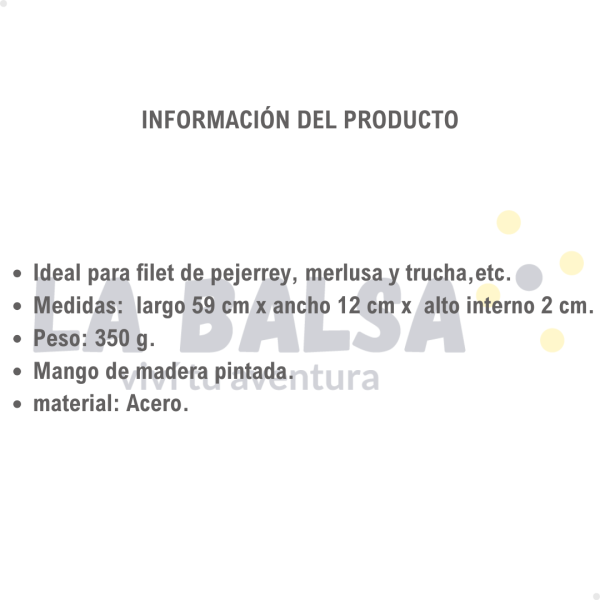 Parrilla chica para pescado - Imagen 2