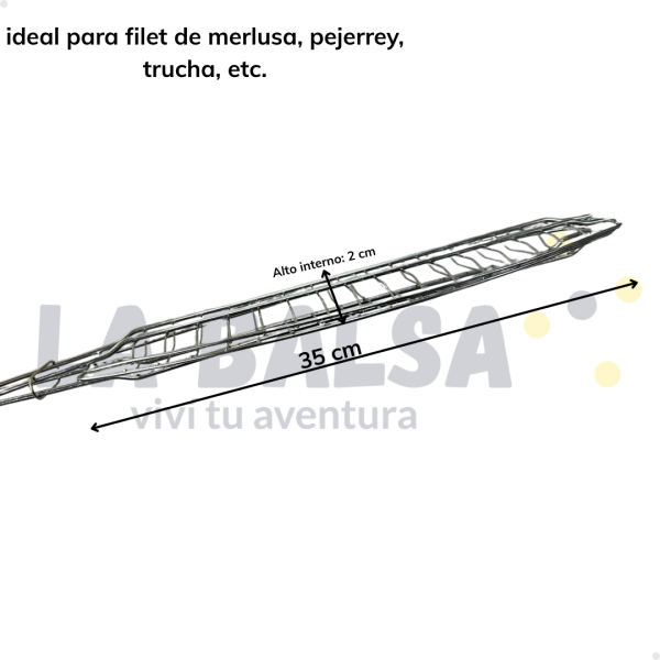 Parrilla chica para pescado - Imagen 3