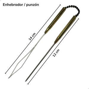 Enhebrador/Punzón Hexagonal Bronce