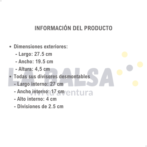 Caja Porta Accesorios Divisores desmontables AJ1011 - Imagen 2