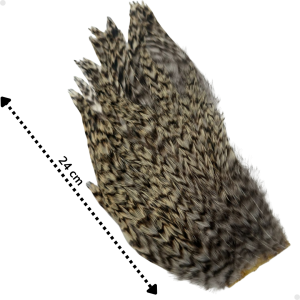 Patches Neck Grizzly 30 plumas aproximadamente - 8 a 10 cm. largo
