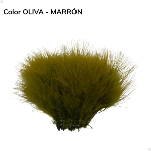 Marabou Strung Feather's - Oliva - Marrón